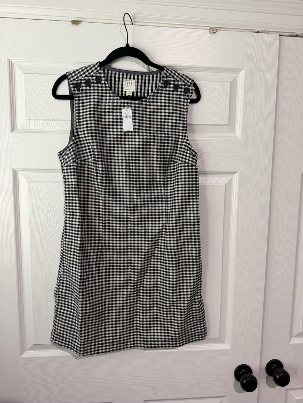 GAP X DOEN Gingham Denim Mini Dress